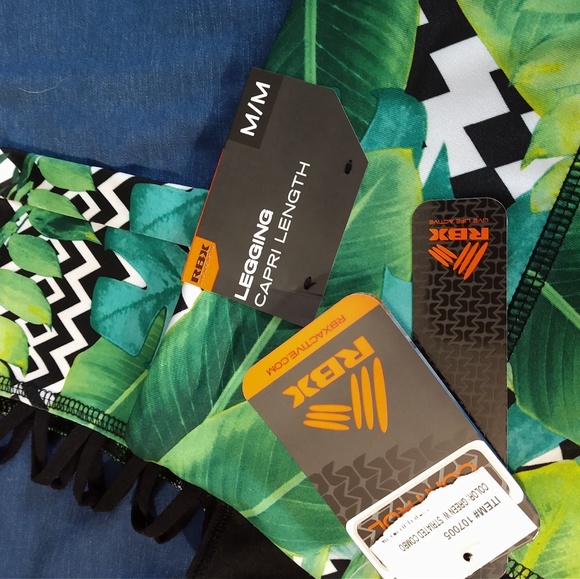 RBX Legging Capris with Tummy Control - Picture 4 of 8